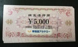 ☆匿名☆早稲田アカデミー 株主優待券 40000円分