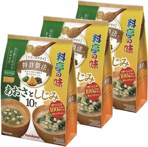 あおさとしじみ 30食 (x 1) マルコメ フリーズドライ 顆粒 料亭の味 あおさとしじみ 即席味噌汁 10食×3個