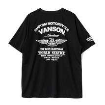 【在庫あり 即納】XLサイズ バンソン VANSON ドライ メッシュTシャツ VS23806S ブラック/ホワイト XL 吸汗/速乾_画像2