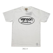 Lサイズ VANSON バンソン OVAL FB 半袖Tシャツ 882V063 ホワイト_画像1