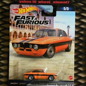 即決☆☆アルファロメオ ジュリア スプリント GTA ALFA ROMEO GIULIA SPRINT ワイルド・スピード HKD29 プレミアムモデル HOT WHEELSの画像2