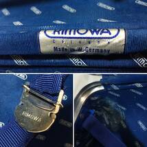 ○T060○ビンテージ RIMOWA リモワ ドイツ 西ドイツ DBGM 1420/655 検）アタッシュケース トパーズ TOPAS シルバー 青ロゴ パイロット_画像9