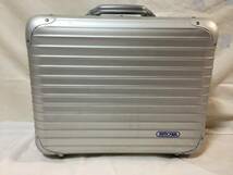 ○T060○ビンテージ RIMOWA リモワ ドイツ 西ドイツ DBGM 1420/655 検）アタッシュケース トパーズ TOPAS シルバー 青ロゴ パイロット_画像5