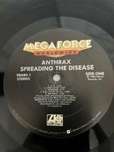 T431◎LP レコード Anthrax アンスラックス/Spreading The Disease 狂気のスラッシュ感染/JAPAN TOUR 1987 パンフレット付き/90480-1/US盤_画像4