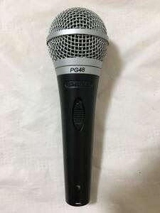 ○T394○動作品 SHURE PG48 マイク ダイナミックマイク 本体のみ シュア 