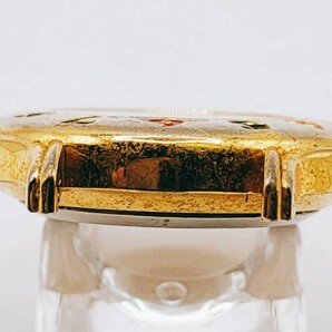 #245 moderno モデルノ 腕時計 3針 銀色文字盤 ゴールド色 レディース アナログ 時計 とけい トケイ アクセ ヴィンテージ アンティークの画像7