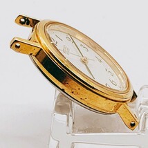 #252 SEIKO セイコー 7321-0100 腕時計 3針 白文字盤 ゴールド色 レディース アナログ 時計 とけい トケイ アクセ ヴィンテージ レトロ_画像4