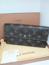 LOUIS VUITTON モノグラム ポルトフォイユ サラ長財布 ルイヴィトンM61734_画像1