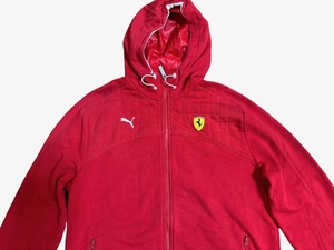 SCUDERIA FERRARI PUMA スクーデリアフェラーリー　ジップアップパーカー　サイズL