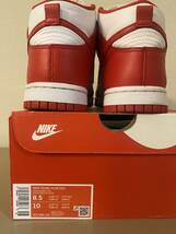 NIKE DUNK HI RETRO white/university red _画像6