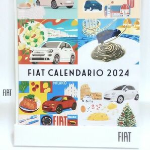 ☆2024【フィアット】卓上カレンダー 未開封 美 イタリア FIAT500