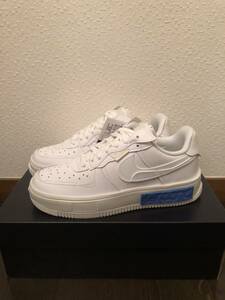 NIKE ナイキ エアフォース1 フォンタンカ　ウィメンズ24cm 厚底　ホワイト　ブルー　レディース　AIRFORCE1