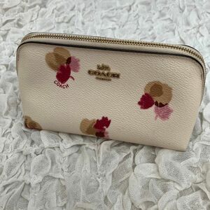 COACH 花柄　小物入れ 化粧ポーチ