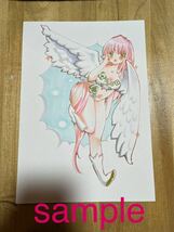 オリジナル手描きイラスト 天使 女の子B5_画像2