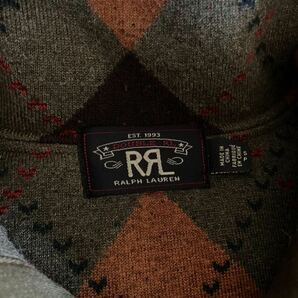 RRL アーガイルフリースライナージャケット S 23FW ハイパイルフリースジャケット ラルフローレンビンテージニットの画像4