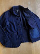 傑作 RRL EDGAR COAT インディゴホスピタルジャケット S コットンウール素材 US NAVY ショールカラー ビンテージラルフローレン_画像2