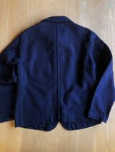 傑作 RRL EDGAR COAT インディゴホスピタルジャケット S コットンウール素材 US NAVY ショールカラー ビンテージラルフローレン_画像8