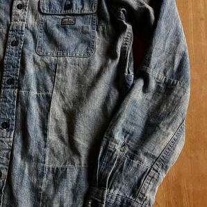 Denim & Supply パッチワークデニムシャツ S 傑作 ラルフローレン RRL（ ビンテージジャケットの画像5