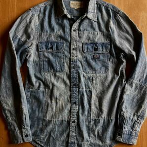 Denim & Supply パッチワークデニムシャツ S 傑作 ラルフローレン RRL（ ビンテージジャケットの画像1