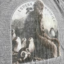 Y113★USA古着★STAR WARS スター・ウォーズ 半袖Tシャツ チューバッカ プリント 最後のジェイダ XLサイズ相当 グレー ユニセックス_画像4