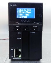 KEYENCE プログラマブルコントローラー KV-8000 通電のみ確認済み ジャンク品_画像1