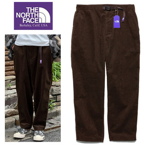 新品 W34 ノースフェイス パープルレーベル コーデュロイ ワイド テーパード フィールドパンツNT5364NナナミカTHE NORTH FACE PURPLE LABEL