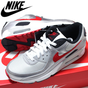 送料無料▼新品 US7.5/25.5cm ナイキ エアマックス90 NIKE AIR MAX 90 メタリック シルバー スニーカー■箱有りDX4233-001 Metallic Silver