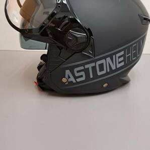  Astone アストン Minijet Sport Cooper ジェットヘルメット インナーバイザー XXL (64cm) ブラック/ゴールド １円スタートの画像2