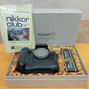 NIKON F5 50th Anniversary Model 箱付き ベルト未使用 カメラ ニコン 50周年 記念モデル 動作未確認 