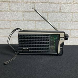 AIWA AR-350 ポータブルラジオ FM/AM２バンド 小型ラジオ 防災ラジオ 昭和レトロ　アンティーク ラジオ　動作品　k25-294