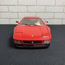 イタリア製 burago ブラーゴ 1/18 1989年型 フェラーリ 348tb レッド　赤　ミニカー　おもちゃ　玩具　コレクター品　k51-322-23_画像4