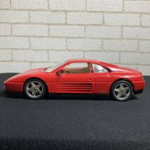 イタリア製 burago ブラーゴ 1/18 1989年型 フェラーリ 348tb レッド　赤　ミニカー　おもちゃ　玩具　コレクター品　k51-322-23_画像5