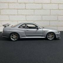 AUTOART オートアート 1/18 R34 日産 スカイラインGT-R V-SPEC シルバー　ミニカー　おもちゃ　コレクター品　k51-328-29_画像7