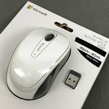 未開封 Microsoft マイクロソフト ワイヤレス モバイル マウス 3500 ブラック ホワイト 2個セット GMF-00422 GMF-00424 [U12331]_画像3