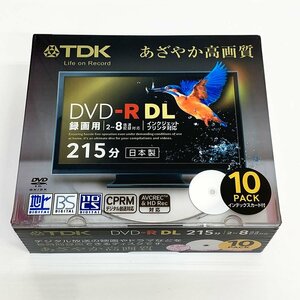 未開封 TDK DVD-R DL CPRM対応 8倍速 8.5GB DR215DPWB10S 10枚入り 日本製◆デジタル放送録画対応 [M11386]