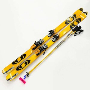 SALOMON サロモン XSCREAM Teneighty 169 スキーボード KERMA 115cm ストック付き スキー 板 [M11421]