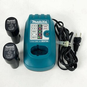 makita マキタ 充電式ペンインパクトドライバ TD020DSW 白 7.2V バッテリBL7010×2本・充電器DC07SA・ケース・取説付 [M11461]の画像7