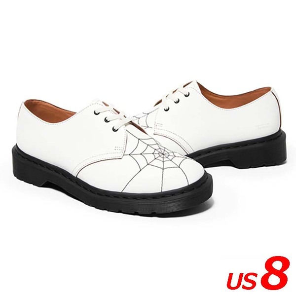 ★新品★Supreme Dr.Martens Spiderweb 3-Eye Shoe White 26(US8)シュプリーム×ドクターマーチン