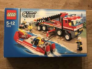 LEGO CITY レゴ シティー 7213 オフロード消防自動車と消防艇 開封品　