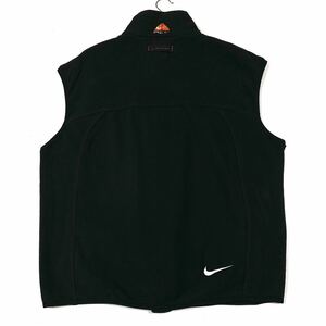 良品 ACG NIKE/エーシージー ナイキ フリースベスト メンズXL ブラック 刺繍ロゴ