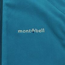 mont-bell(モンベル)フリースジャケット シャミース 刺繍ロゴ CO-SEI メンズS ブルー系/ネイビー系_画像6