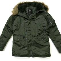 ALPHA INDUSTRIES /アルファ インダストリーズ N-3B フライトジャケット サージグリーン PARKA EXTREME COLD WEATHER_画像8