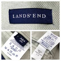 LANDS'END/ランズエンド リネンミックス 春秋ジャケット メンズM AB4 ライトグレー系 _画像2