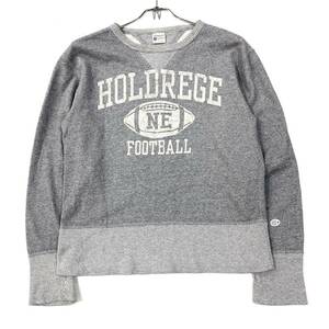 Champion 60's復刻小文字ランタグ スウェット HOLDREGE ロゴトレーナー メンズM グレー系 