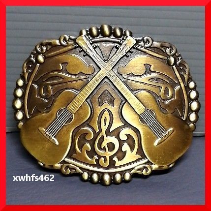 送料無料 ベルトバックル ツィン アコースティックギター レトロ 金具 アクセサリー メンズ レディース 弾き語り ミュージシャン