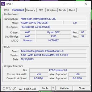 【コンパクトPC・中古動作品】MSI A520M-A PRO（AM4）＋Ryzen 5 3500＋DDR4メモリ（16GB）＋NVIDIA Quadro P620【電源・ケース・Wifi付】 の画像8