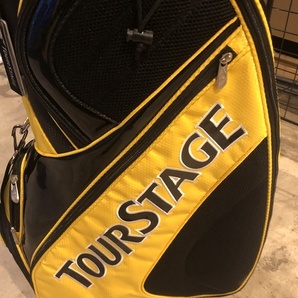 東京)BRIDGESTONE ブリヂストン TOURSTAGE ゴルフバッグ ツアーステージ イエローの画像3