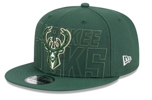 New Era ニューエラ NBA Milwaukee Bucks バックス2023 NBA Draft 9FIFTY Snapback キャップ フリーサイズ