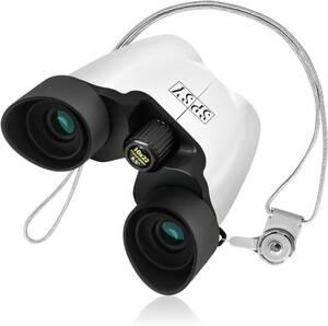 SuperSunny binoculars concert 10 times 10x22 Bak4 eye cup . blur not light weight ( white )