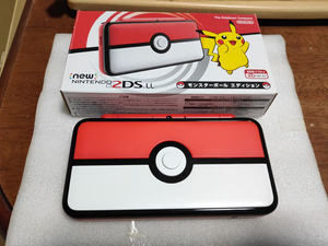 *New Nintendo 2DS LL Monstar ball edition body only extra attaching New Nintendo NINTENDO*